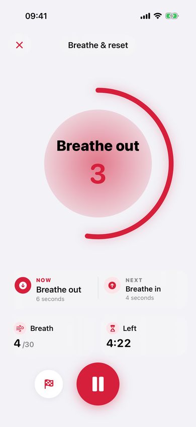 PETRA breathing session