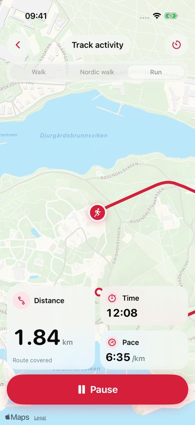 PETRA walk and run map